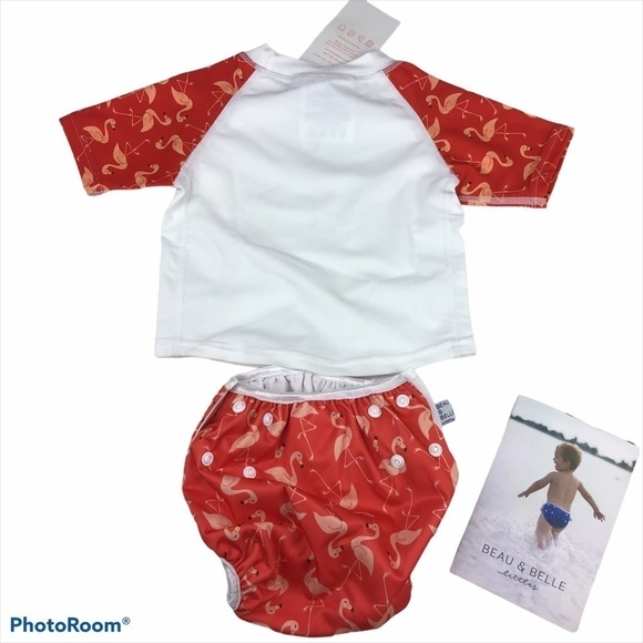 Beau & Belle Littles Swim Shirt and Swim Bottoms - Picture 2 of 5